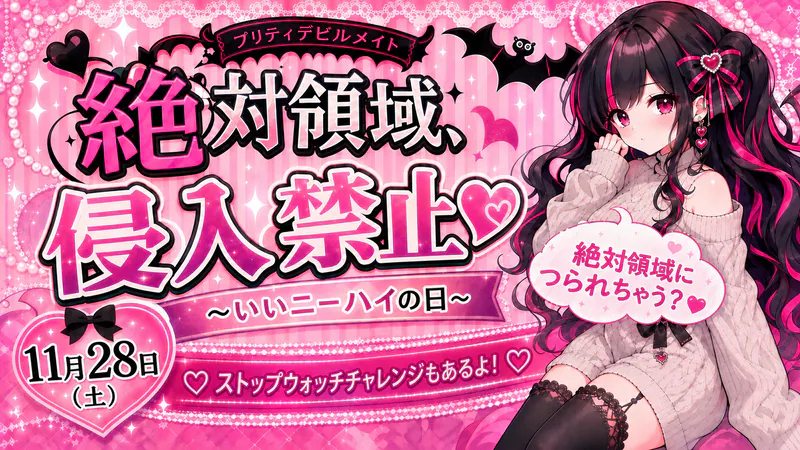 絶対領域、侵入禁止♡　～いいニーハイの日～